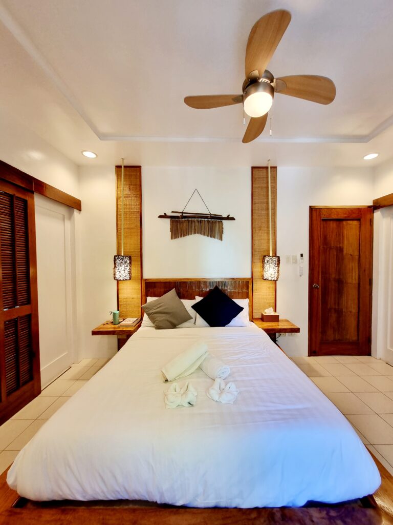 Main bedroom of premier villa at Casalay Puerto Galera