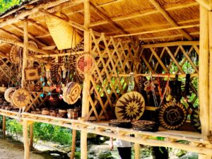 arts and crafts for sale at Mangyan Village Puerto Galera