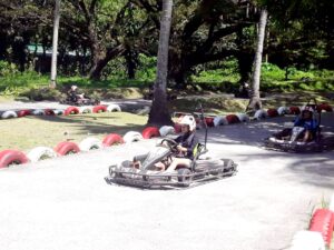 Go kart riding at Extreme Sports Puerto Galera