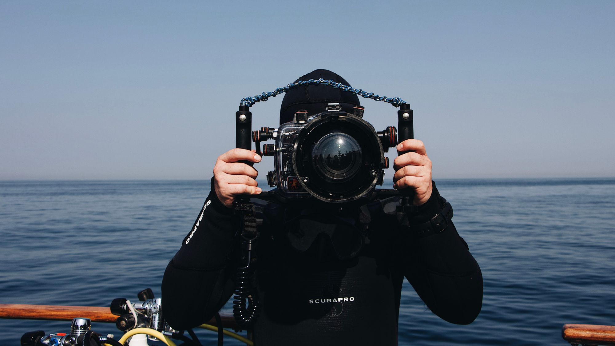 Scuba Diver with Underwater Camera