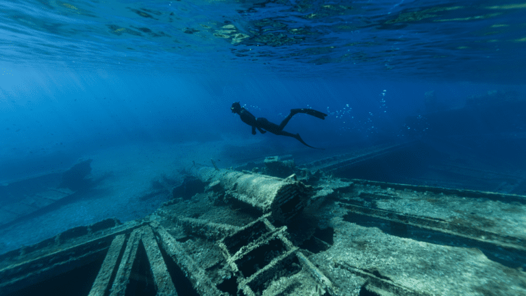 Wreck Diver Exploring